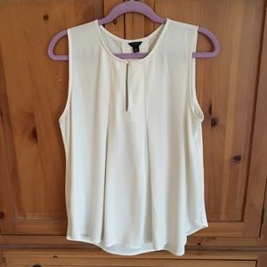 Ann Taylor top M ivory